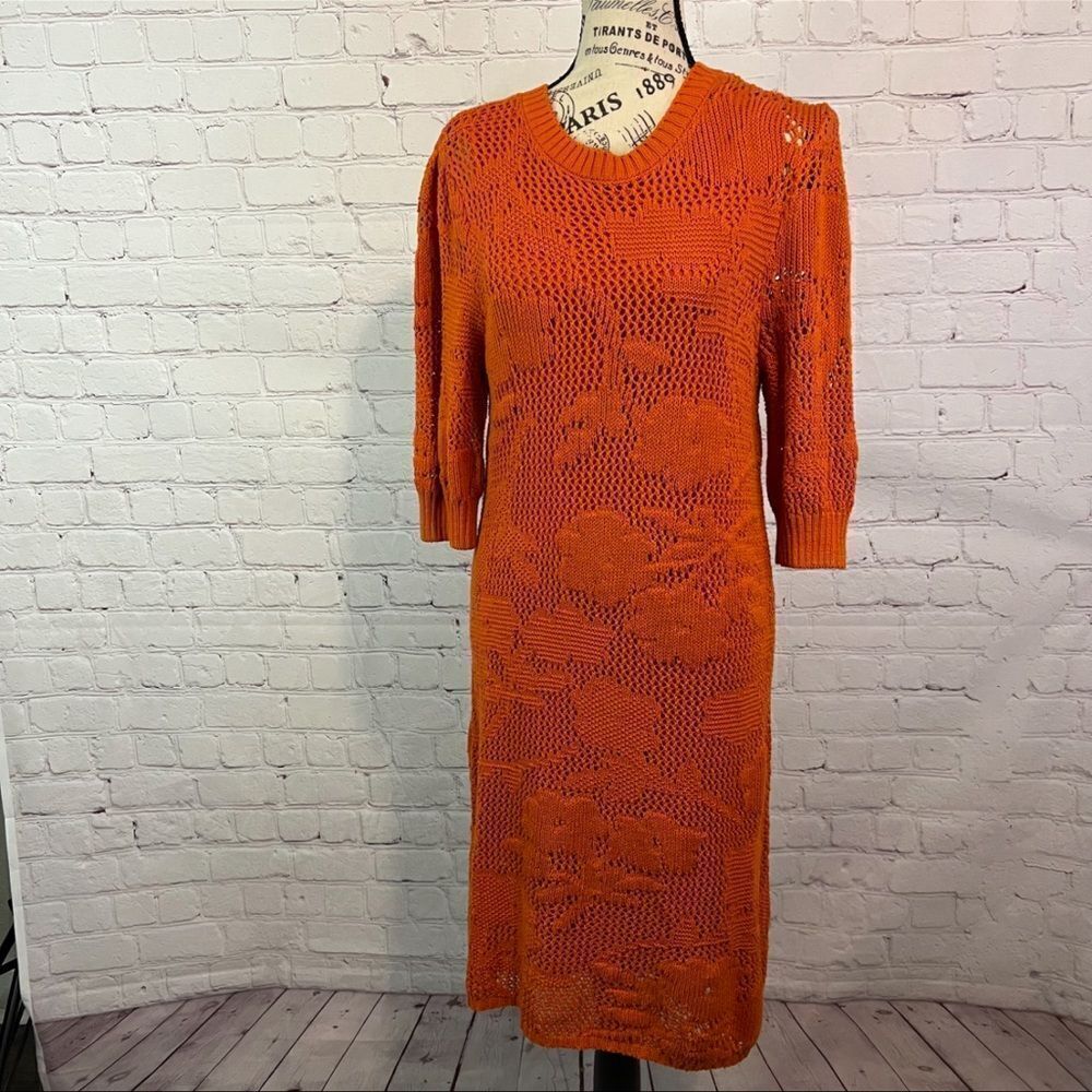 Anthropologie Maeve Pointelle Knit Mini Dress Small. Newwith tags